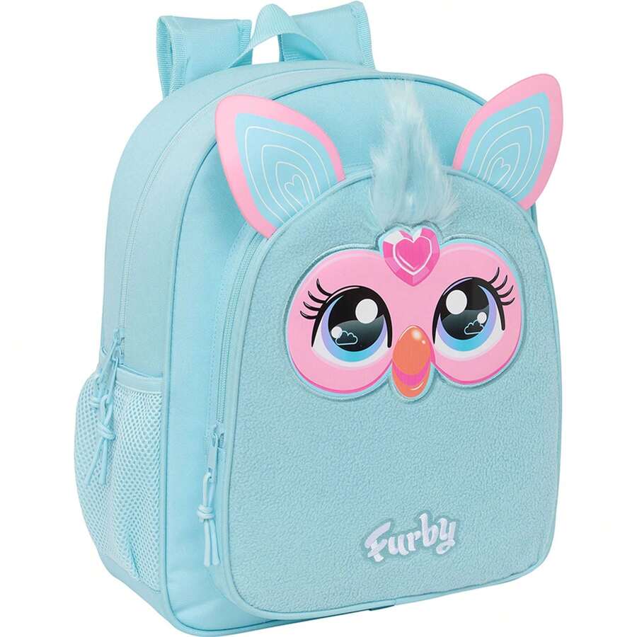 Furby Trolley-Adaptable Backpack With Padded And Breathable Back - School Backpack With Adjustable Straps And Top Handle, Large Capacity Main Compartment + Additional Pockets - Officially Licensed Design For Boys And Girls - Junior - View 1