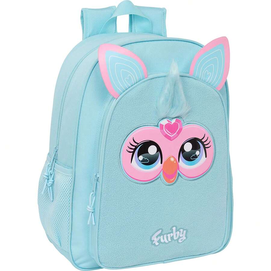 Furby Trolley-Adaptable Backpack With Padded And Breathable Back - School Backpack With Adjustable Straps And Top Handle, Large Capacity Main Compartment + Additional Pockets - Officially Licensed Design For Boys And Girls - Standard - View 1