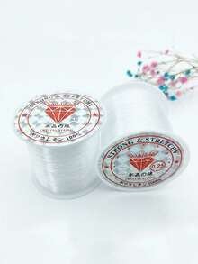 Transparent Nylon Invisible Line - 5500cm / 2165.35in, Ideal For Balloon Hanging, Jewelry Bead Stringing, Christmas Wreaths & Birthday Party Decorations, Party Decoration Essentials|Invisible Line|Smooth Texture, Balloon Decorations - White - View 6