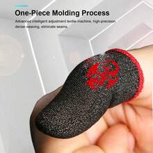 Najnowszy rękaw na palce do gry Dragon Series, fajny rękaw na palce z włókna węglowego ze wzorem smoka, oddychający rękaw na palce do gry, aby poprawić komfort i precyzję, 24-godzinna skuteczna rękawica na palce do gry w telefon zaprojektowana dla graczy - Wielokolorowe - Zobacz 12