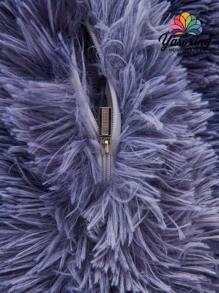 1 Stück marineblauer Batik Plüschkissenbezug ohne Füllung, moderner Flanell dekorativer Überwurf Kissenbezug mit Reißverschluss für Zuhause, für Sofa, Wohnzimmer Heimdekoration, Bettwäsche, Sofakissenbezüge [ohne Kisseneinsatz], für den täglichen Gebrauch geeignet, hochwertiges minimalistisches Design, Wohnzimmer, Schlafzimmer, kleines Auto