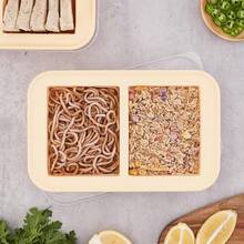 Cube Tray 1 Cup X 4 Portions Big Silicone Freezing With Lid, Soup&Meal, Prep Leftovers Freezer Storage Container, 2Pack - 2杯 - 查看 4