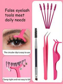 Set de 6 piezas con caja: pinzas de punta curva, rizador de pestañas y cepillo de pestañas. Combinación de pinzas curvas y rizador de pestañas curvo para satisfacer mejor las necesidades de extensión de pestañas multinivel y mejorar la experiencia. Rizador de pestañas, pinzas para pestañas, cepillo de pestañas, caja de almacenamiento de herramientas para pestañas, set de ayuda para pestañas postizas.