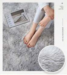 Multi-Colored Plush Rugs. Softness And Style For Your Home. Size 150 X 200 Cm - Rojo - Ver 9