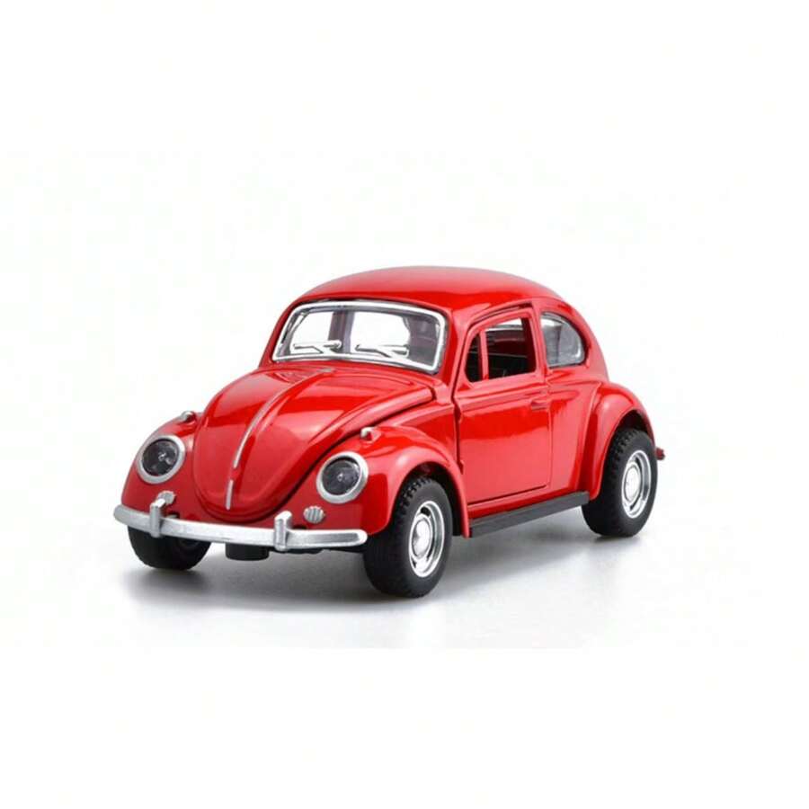 Metal Cart Collections Miniature Beetle Friction Opens Doors - Đỏ - Xem 1