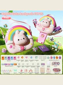 Hasbro Sac à dos Guka Magic Bunny DIY pour enfants – Sac élégant et interchangeable pour jeux d'enfants, école, voyages, récréation et cadeau d'anniversaire