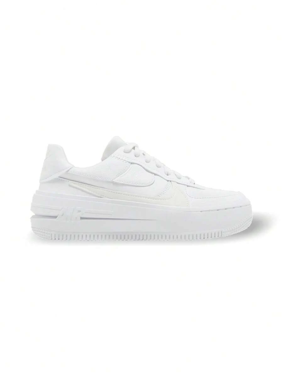 Nike 耐克 AIR FORCE 1 PLT.AF.ORM 白色 - 白色 - 查看 1