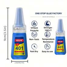 [Heavy-Duty Adhesive] 1/2pcs Super Adhesive With Dropper Heavy-Duty, Dries Clear, Waterproof, Temperature-Resistant Perfect For Crafts, Repairs & DIY Super Glue, Wood Glue, Nail Glue, Shoe Glue, Craft Glue