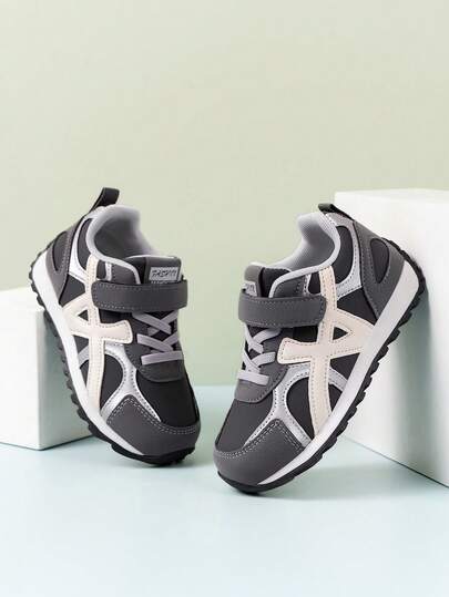 1 Pair Unisex Versatile Hook And Loop Casual Sneakers, Flat, Comfortable & Breathable, Ideal For Students, Campus Style Sports Shoes, Sporty Casual Flat Shoes, Fashion Versatile Footwear