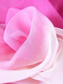 1pc Women Rainbow Chiffon Scarf, Lightweight Ombre Color Gradient Shawl Wrap For Dress,Accessories,Beach Towel - Gouache - View 3