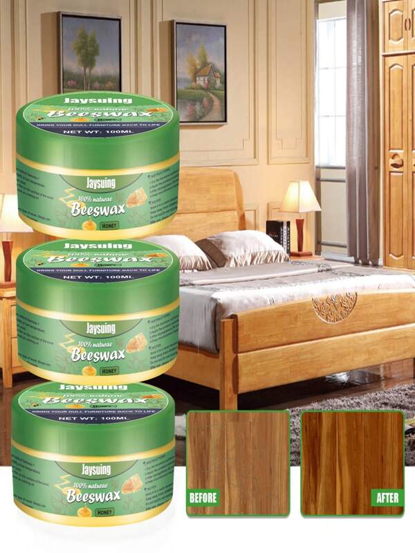 Jaysuing Wood Scratch Repair Compound Beeswax Solid Wood Floor Furniture Waxing Wenwan Maintenance Scratch Repair Beeswax