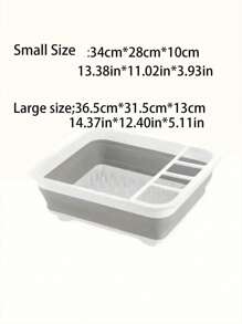 Rejilla plegable para escurrir platos, portátil, organizador de vajilla para cocina, caravana, campistas, remolque, ahorro de espacio para cocina