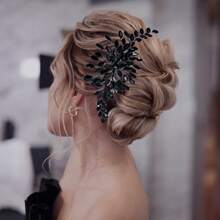 1 Stück Frauen Multi-Farb Strass Haarzubehör, Braut Kopfschmuck, Haarkamm Kopfschmuck für Hochzeit, Verlobung, Ball, Fotoshooting, Silber Hochsteckfrisur Dekoration, geeignet für Hochzeitskleid, Brautkleid Strass Dekoration