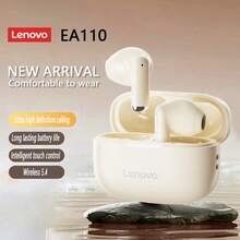 Lenovo EA110 Wireless Earphones, Bluetooth 5.4, Smart Touch Earphones, Long Battery Life, Compatible With Android Iso, HD Sound Quality, Call Noise Reduction, Suitable For Daily Office Work, Study, Gaming, Earbuds - one-size - View 16