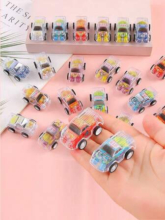 5pcs/10pcs/20pcs/50pcs Random Mini Pullback Pickup Truck Sets, Colorful Party Favors Toys Suitable For School, Holidays, Entertainment And Educational Science! School Supplies Toy Pickup Trucks, Boys Party Gifts, Children's Games, Outdoor Toys, Kids' Birthday, Children's Toys > Kids' Interactive Games, Party Favors, Toys