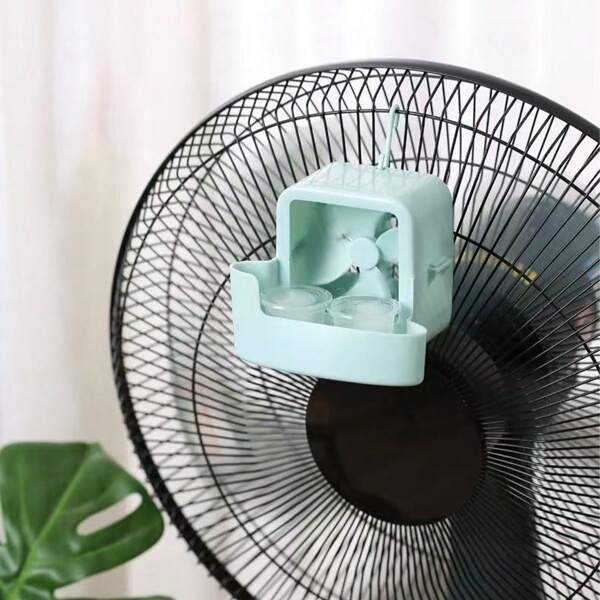 1pc Multi-Color Non-Electric Fan Cooler, Summer Household Desktop Fan Cooling With Ice Blocks, Versatile Hanging Fan & Humidifier
