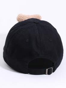2pcs/Set Cute Bear Design Baseball Cap And Bag Set, Sun Ion UV Protection Hat With Adjustable Strap, Breathable And Comfortable, Suitable For Beach Girls, Trucker Cap Style, Casual And Versatile, Excellent Sun Protection, Ideal Back-To-School Gift - Multicolor - View 4