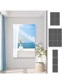 12 piezas de pegatinas de espejo acrílico autoadhesivas - Azulejos decorativos flexibles sin vidrio para decoración del hogar y bodas, perfectos para centros de mesa, decoración de habitaciones, decoración del hogar y decoración de paredes personalizadas