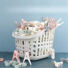 1pc Plastic Clothes Drying Rack With 32 Hooks, Foldable And Drip-Proof Design, Suitable For Hanging Clothes, Underwear, Socks And Plus Size, Not For Coats, Dresses, Pants, Shoes, Jeans, Thick Skirts, Spring/Summer Tops, Ergonomic Design, Electricity-Free Space Saving Sock And Underwear Drying Rack, Home, Bathroom, Dorm Wardrobe Storage Organizer