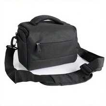 1 pieza Bolso de cámara DSLR negro de accesorios de viaje, bolso de hombro de nailon, estuche de cámara portátil para cámaras DSLR Nikon Canon/Bolso de cámara DSLR impermeable para Canon EOS R R10 R7 R6 R5 RP 250D 200D M200 M50 M6 II SX70, Nikon ZFC Z50 Z30 Z5 Z6 Z7 D3500 D5600 Accesorios de cámara digital - Multicolor - Ver 11