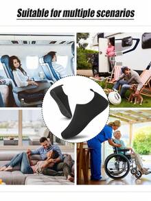 Leisfit 女士超轻沙滩/水鞋，防滑浮潜赤脚灵活游泳鞋，成人水上凉鞋 - 柔软防水，适用于专业防滑水鞋和室内/室外运动鞋，适合海滩、游泳、潜水和浮潜 - 黑色 - 查看 7