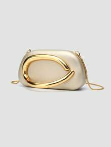 1pc PU Clutch Bag, Ideal Valentine's Gift, Comfortable & Fashionable, Personalized Gift Choice, 2025 Accessory, Suitable For All Occasions With Fashionable Style, Affordable Luxury Feel, Rebellious Party Bag, Perfect For Parties, Weddings, Galas, Dinners/Banquets, Elegant Ladies Handbag, Party Bags,Perfect For Party Wedding Prom Dinner/Banquet Matching With Holiday Party Dress Evening Dress & Sequin Dress