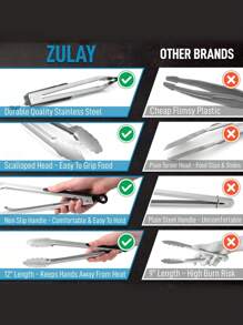 1 szt. Szczypce do grilla, ekstra długie szczypce do grilla, stalowe szczypce metalowe do gotowania, grillowania, barbecue/bbq, bufetu