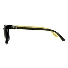 Real Bamboo Wood Temple Sunglasses Unisex Square Fashion Shades UV 400 - Black (Black) - View 4