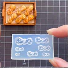 1 Set 16pcs Mini Food Silicone Mold Kit, Suitable For DIY Resin & Clay Craft - Mini Pendant/Decoration Maker, Designs Include Croissant, Macaron And Cream Puff - White - View 21