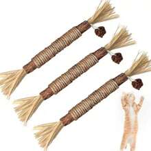 6pcs Catnip Sticks, Cat Teaser Wands, For Cat Chewing, Cat Toy, Cat Dental Care Toy, Catnip Chewing Sticks, Must-Have For Pet Owners