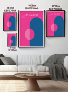 1pc MODERN GALLERY WALL Wall Art Prints, Matisse Blue And Pink Printable Wall Art Poster Gift For Her, Maximalist Decor, Unframed