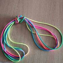 1pc Colourful High Stretch Jump Rope, Durable Rubber Blend For Sports, Fitness & Training - Multicolor - View 5