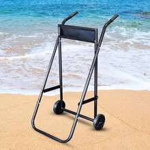 OUKANING Supporto per motore barca fuoribordo da 50 kg, carrello trasportatore, scaffale di stoccaggio resistente - nero - Visualizzare 10