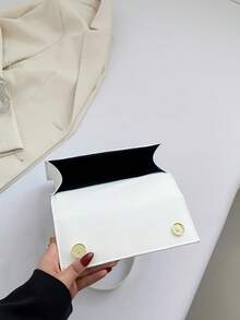 Multi-Wear Textured Chain Strap Crossbody Bag - White - View 6