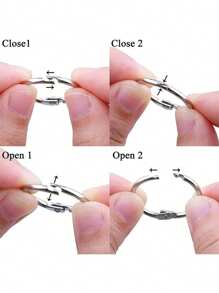 5cm/2inch Diameter Large Loose Leaf Binder Rings, 10pcs/Pack (50mm - 10pcs)