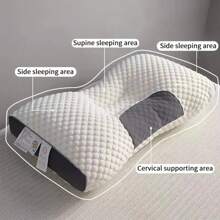 Oreiller de cou qui aide et protège pendant le sommeil, oreiller cervical orthopédique pour la maison, oreiller de massage au soja SPA pour dormir