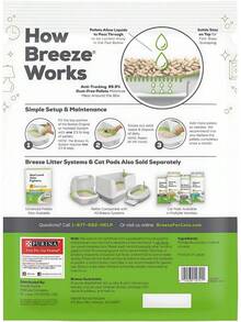 Breeze pellets de arena para gatos - 3.5 lbs, 2 paquetes, absorbente y libre de polvo, ideales para controlar olores y mantener limpio el arenero - 0,5 libras (paquete de 3) - Ver 3