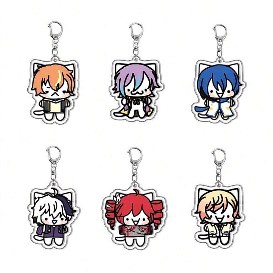 2D Anime Character Model Anime Party Gifts Original Acrylic Key Chain Game Peripherals Aether Lumine Amber Cute Y2K Cartoon Pendant, Suitable For Shoulder Bags And Backpacks And Keys, The Perfect Gift For Fans, Cosplay Party Decoration Pendants Car Pendants Creative Anime Derivatives, Japanese Comic Pendants, Senior Anime Fans Collections, Otaku Series Gifts , Cheap Holiday Gifts