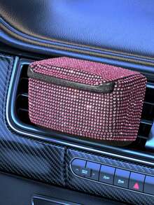 1 件豪华闪亮金色烟灰缸带烟灰缸盖，可悬挂汽车烟灰缸配件 - 均碼 - 查看 16