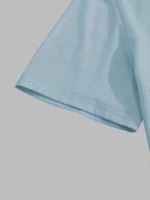 Men's Summer Knight Print Round Neck Casual Short Sleeve T-Shirt, Paired With Casual Pants, Suitable For Travel/Vacation/Outdoor Camping/Sports,Paired With Casual Pants