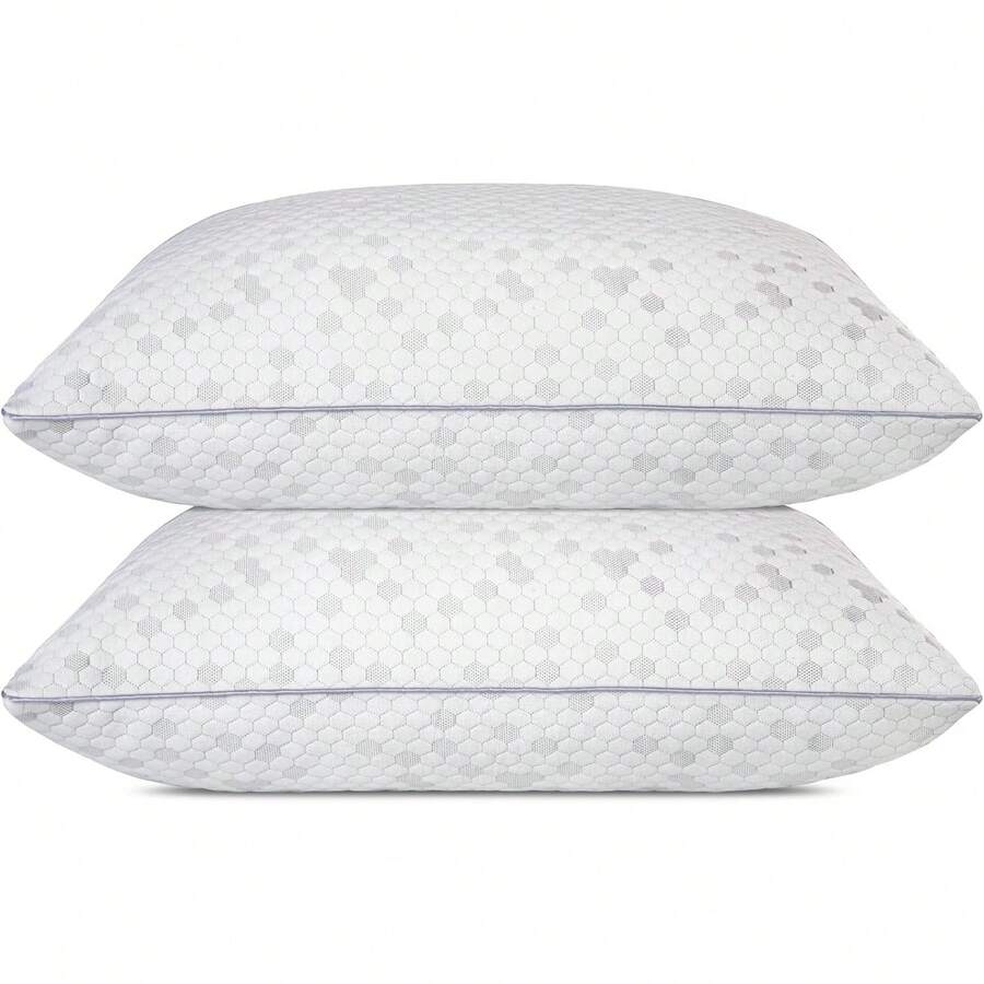 Bed Pillows For Sleeping 4 Pack,Queen Size Cooling Pillows Set Of 4,Top-End Microfiber Cover For Side Stomach Back Sleepers(Black) - Memory Pillow - View 1