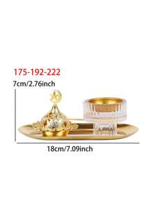 1 Stück/Set Wellen rundes Wellen Muster Glas Räucherstäbchenhalter, Hochzeit Jahrestag romantische Atmosphäre dekorative Kerzenständer, geeignet für Hochzeit, Feiertags-Feier, Firmenfest, Hotel Clubs, Bars, wichtige Feste, Schulen Kirchen etc., kann als Geschenk für einen Freund oder eine Freundin, Abschlussgeschenk, Geschenk für beste Freunde, Frauengeschenk, Wintergeschenk verwendet werden
