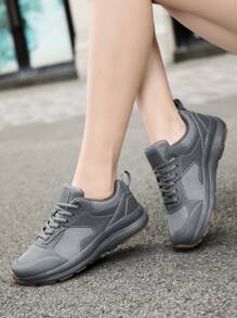 TACHUAN 1 Paar Damen Sportschuhe mit weiter Passform, breite Zehenbox, hoher Rist, rutschfeste Oxfordsohle, Laufschuhe