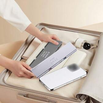  JOMAA 可折叠蓝牙3.0无线键盘带磁性支架可充电60键铝合金迷你键盘便携式无线旅行键盘适用于PC/平板电脑/智能手机