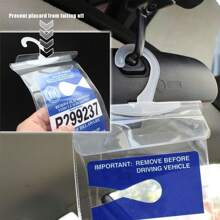1/2 Pcs Car Handicap Sign Holder, Ultra Clear Disabled Parking Sign Holder, Car Disabled Permit Holder With Large Hook, Universal Car Interior Accessories.