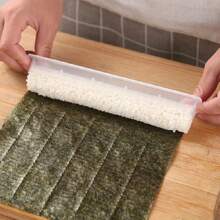 1 pieza Molde manual ultrafino para enrollar sushi con algas, arroz y verduras, herramienta para preparar sushi japonés y coreano, molde pequeño para enrollar algas, arroz y verduras, utensilios de cocina