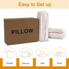 Twirest 2PCS Memory Foam Cervical Pillow For Neck Pain Relief - Adjustable Orthopedic Contoured Pillow With Ergonomic Support For Side, Back & Stomach Sleepers - White - View 8