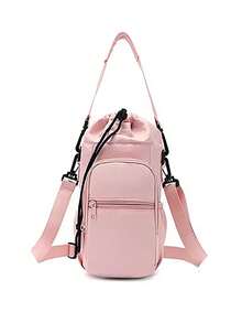 1个装水杯套女士包保温水杯套斜纹水瓶单肩包水杯袋可斜挎水瓶套