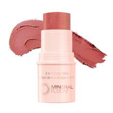Mineral Fusion 3-In-1 Color Stick, Instant Color Pop, Creamy Multi-Use Blush Stick For Cheek, Lip &Amp; Eye, Hydrating, Organic Natural Makeup, Rosette - Đất nung - Xem 1
