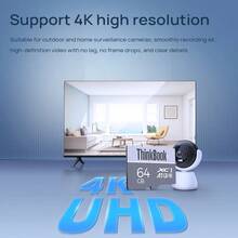 Lenovo TF106 工業級耐用 MicroSD 記憶卡 4K超高清錄製 高速讀寫 防水抗震耐極端溫度 適用行車記錄器/安防監控/無人機 - 灰色 - 查看 7